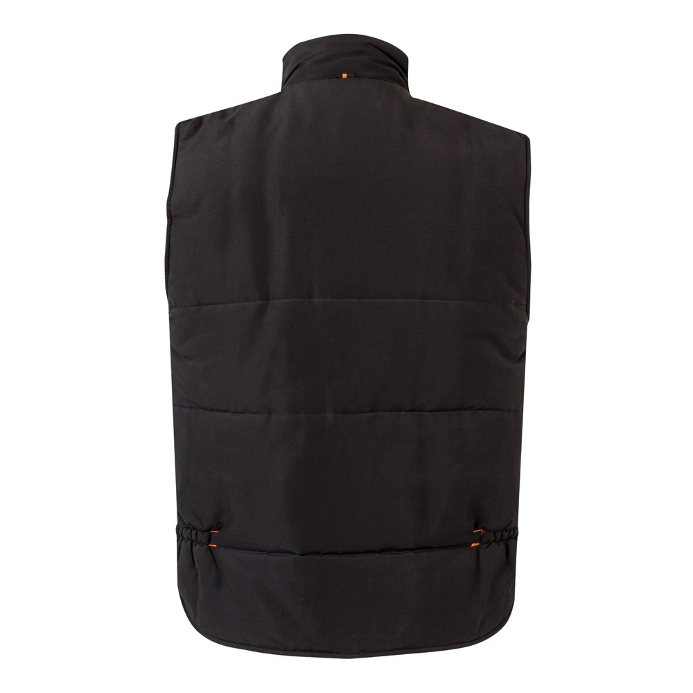 VL NERGAL. Chaleco acolchado, bicolor, multibolsillos (120g/m²), en poliéster (100%)