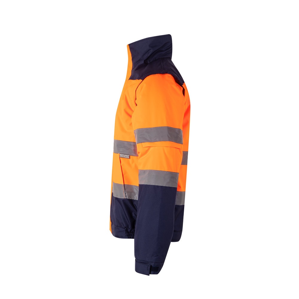 VL JUPITER. Chaqueta acolchada bicolor (180g/m²) en poliéster (100%), con revestimiento de PU