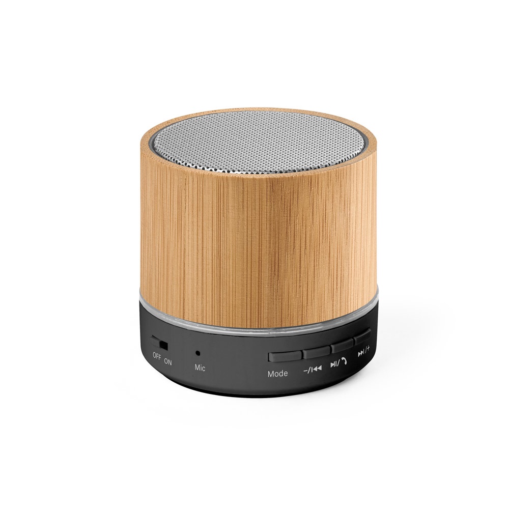 RE-GLASHOW. Altavoz portátil de 3 W con 4 h 30 min de autonomía en ABS reciclado (100% rABS)