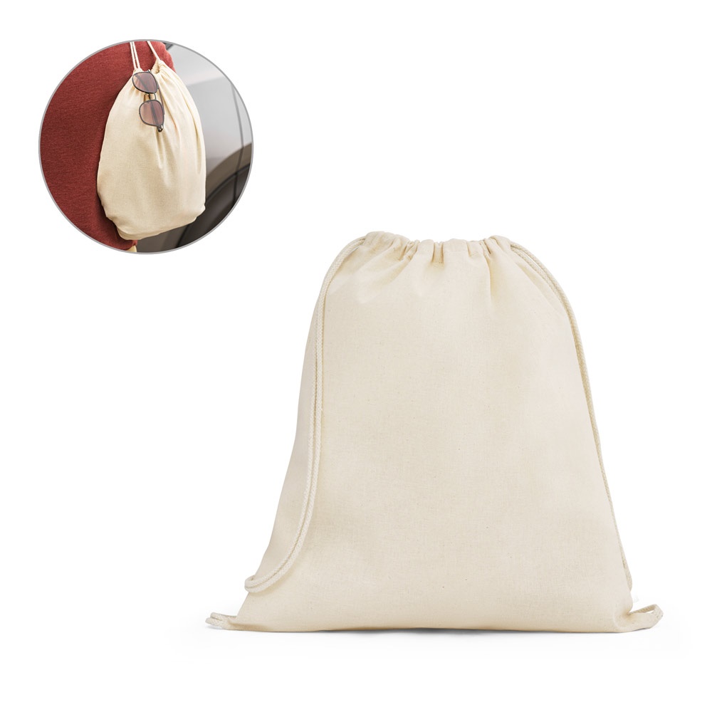 DAHAB. Bolsa tipo mochila 100% algodón (140 g/m²)