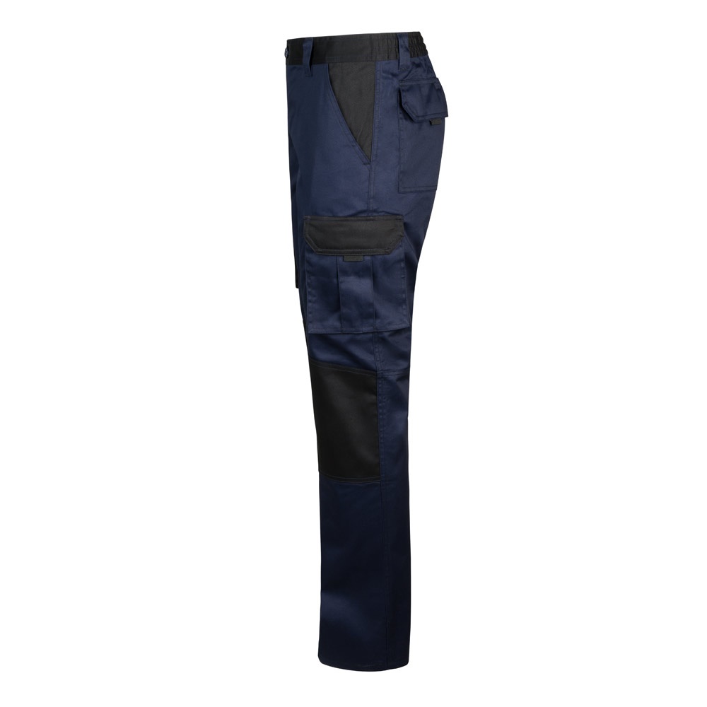 VL NJORD. Pantalón de sarga multibolsillos bicolor (240 g/m²), en algodón (35%) y poliéster (65%)