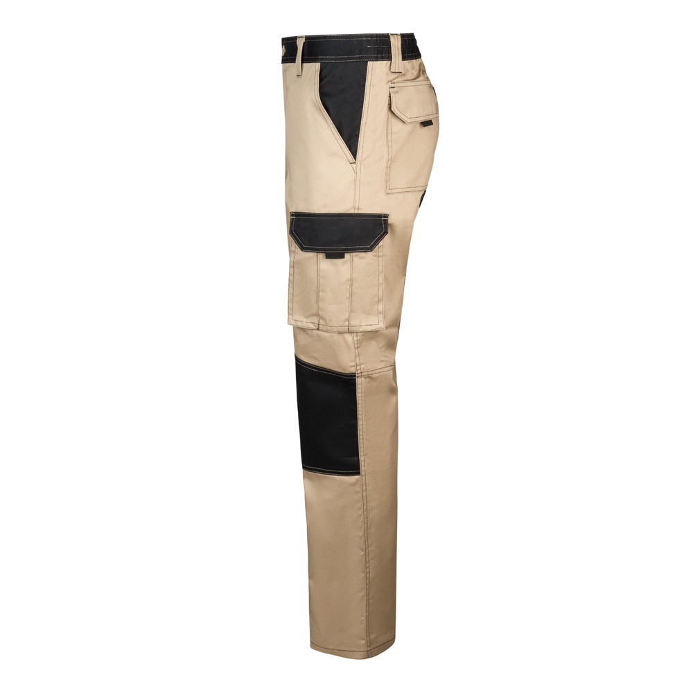 VL NJORD. Pantalón de sarga multibolsillos bicolor (240 g/m²), en algodón (35%) y poliéster (65%)