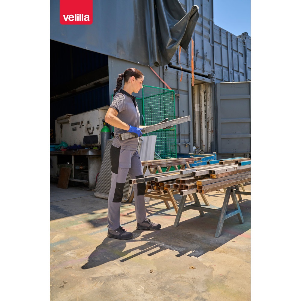 VL NJORD. Pantalón de sarga multibolsillos bicolor (240 g/m²), en algodón (35%) y poliéster (65%)