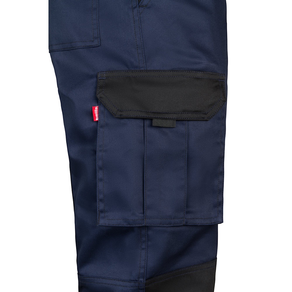 VL NJORD. Pantalón de sarga multibolsillos bicolor (240 g/m²), en algodón (35%) y poliéster (65%)