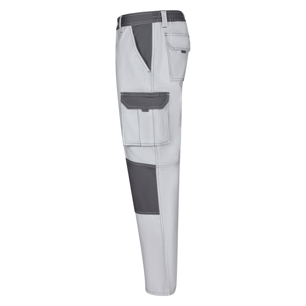 VL NJORD. Pantalón de sarga multibolsillos bicolor (240 g/m²), en algodón (35%) y poliéster (65%)