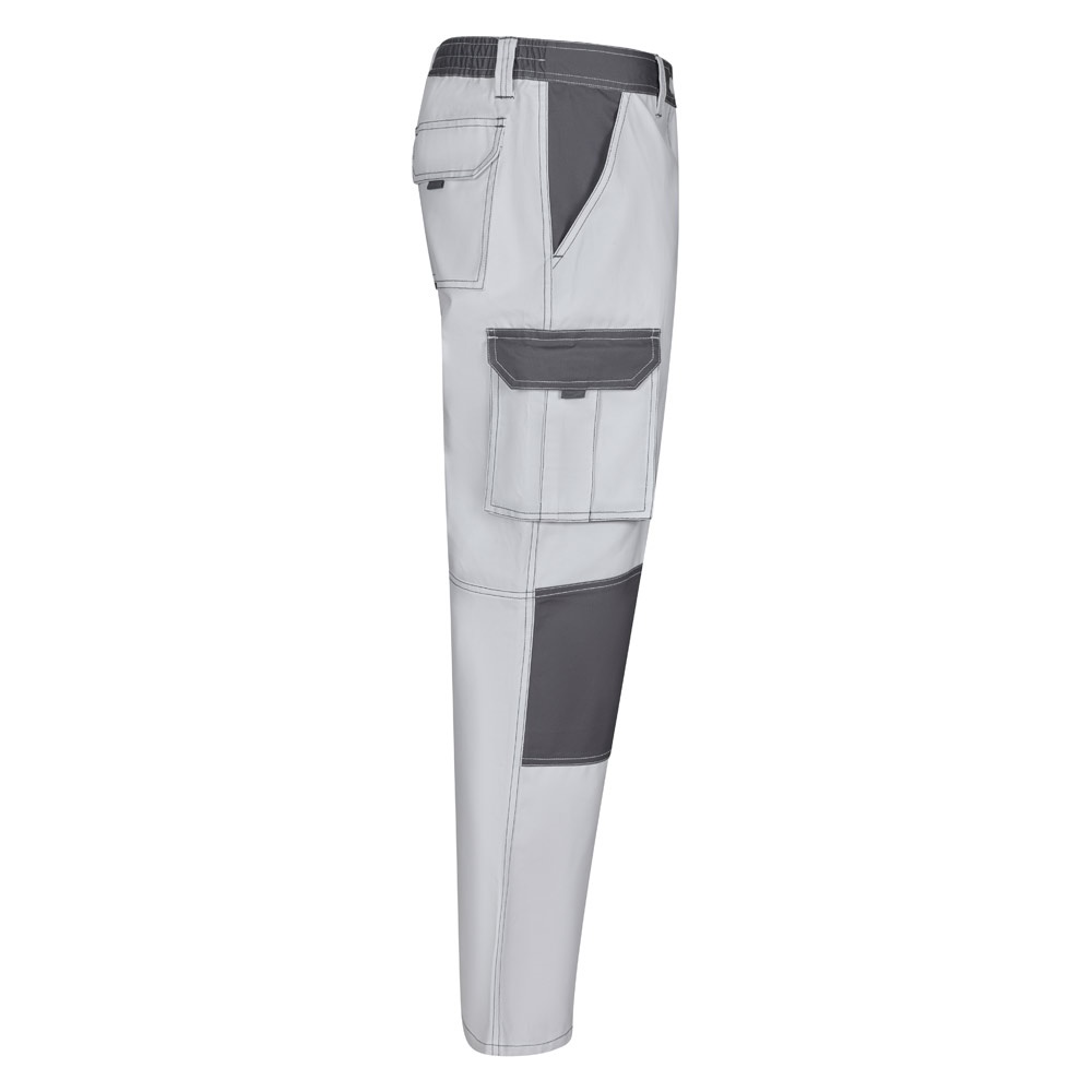 VL NJORD. Pantalón de sarga multibolsillos bicolor (240 g/m²), en algodón (35%) y poliéster (65%)