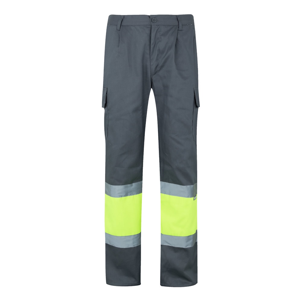 VL ATHENA. Pantalón de sarga bicolor (210 g/m²), forrado, multibolsillos, en algodón (20 %) y poliéster (80 %)