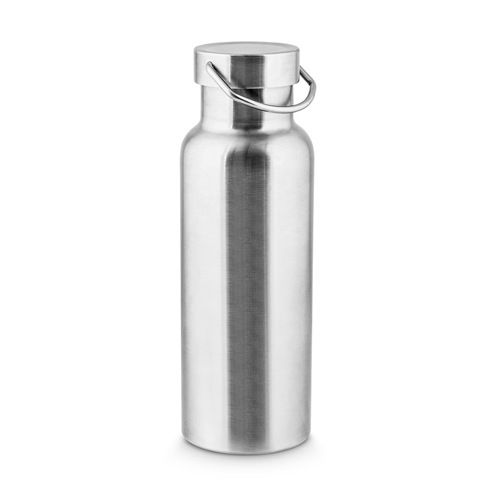 DUPLANTIS. Botella de acero inoxidable (90% reciclado) con aislamiento al vacío de 750 mL