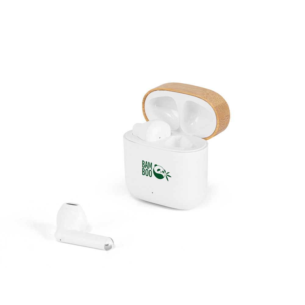 COBAIN. Auriculares inalámbricos con 5h de autonomía en ABS reciclado (100% rABS) y bambú