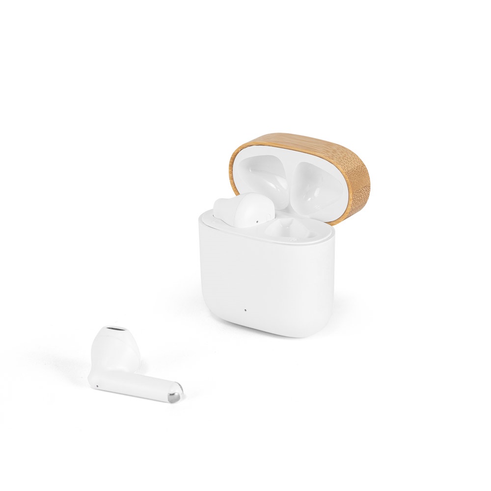 COBAIN. Auriculares inalámbricos con 5h de autonomía en ABS reciclado (100% rABS) y bambú
