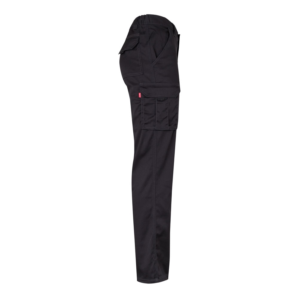 VL LUGH. Pantalón elástico multibolsillos (240g/m²) en algodón (46%), EME (38%) y poliéster (16%)