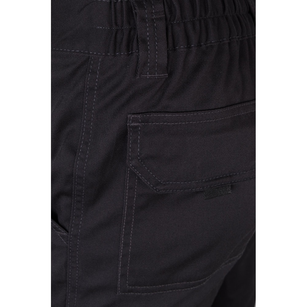 VL LUGH. Pantalón elástico multibolsillos (240g/m²) en algodón (46%), EME (38%) y poliéster (16%)