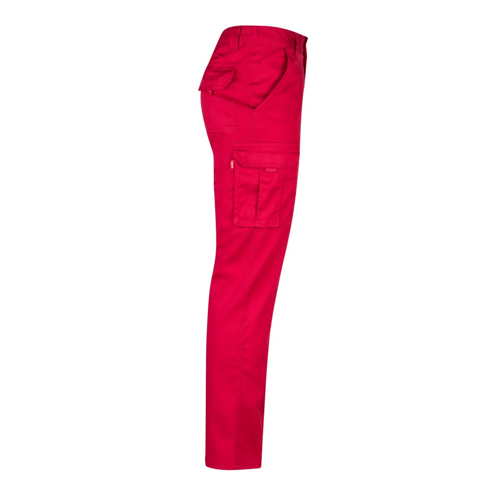 VL LUGH. Pantalón elástico multibolsillos (240g/m²) en algodón (46%), EME (38%) y poliéster (16%)