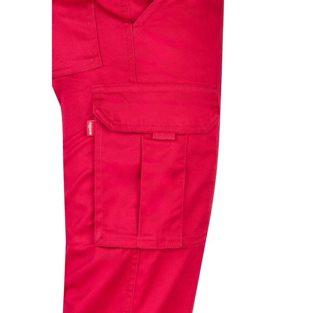 VL LUGH. Pantalón elástico multibolsillos (240g/m²) en algodón (46%), EME (38%) y poliéster (16%)