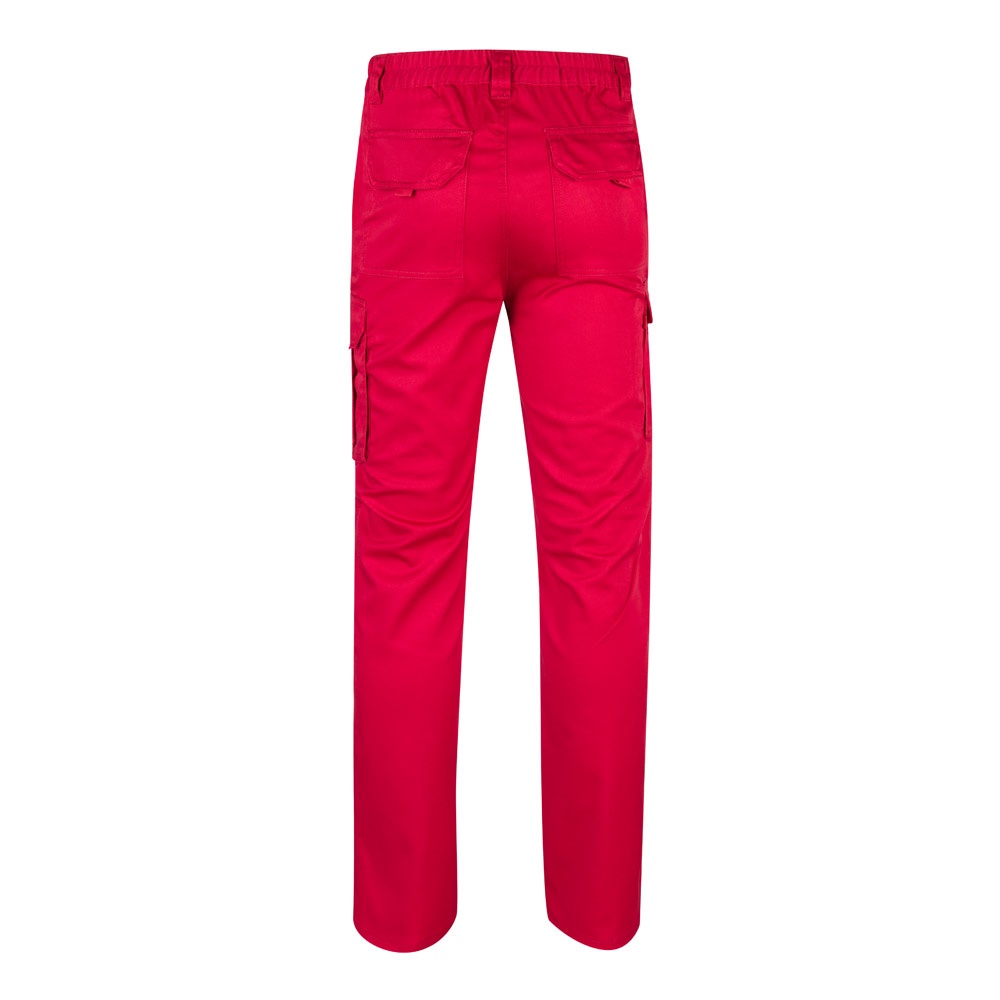 VL LUGH. Pantalón elástico multibolsillos (240g/m²) en algodón (46%), EME (38%) y poliéster (16%)