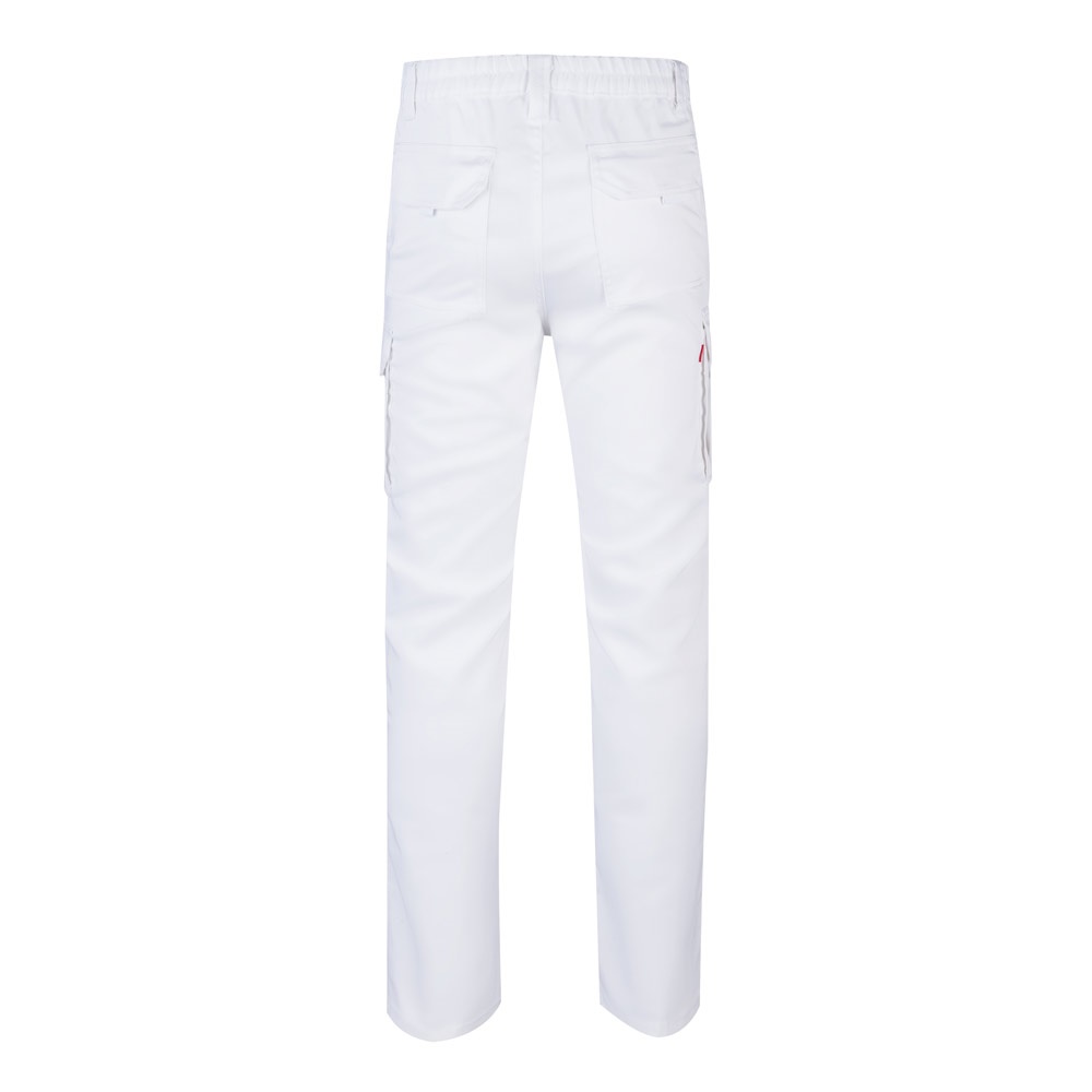 VL LUGH. Pantalón elástico multibolsillos (240g/m²) en algodón (46%), EME (38%) y poliéster (16%)