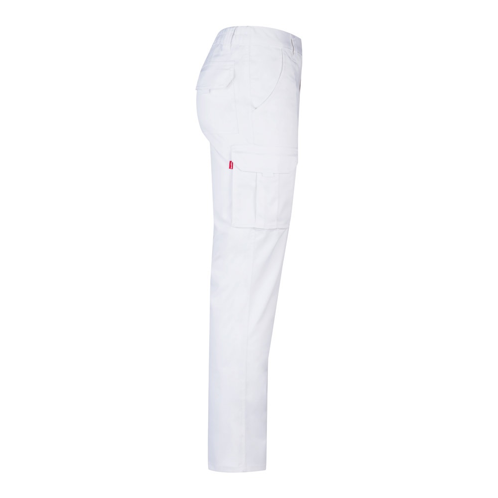 VL LUGH. Pantalón elástico multibolsillos (240g/m²) en algodón (46%), EME (38%) y poliéster (16%)