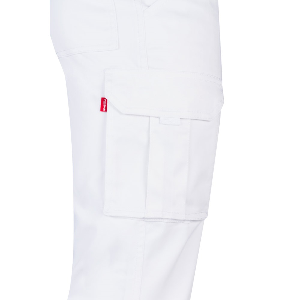 VL LUGH. Pantalón elástico multibolsillos (240g/m²) en algodón (46%), EME (38%) y poliéster (16%)