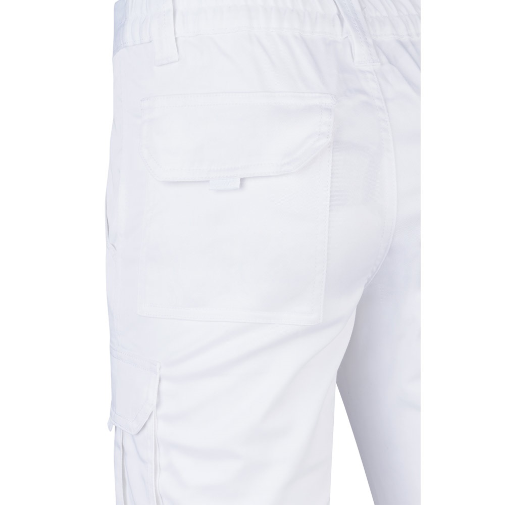 VL LUGH. Pantalón elástico multibolsillos (240g/m²) en algodón (46%), EME (38%) y poliéster (16%)