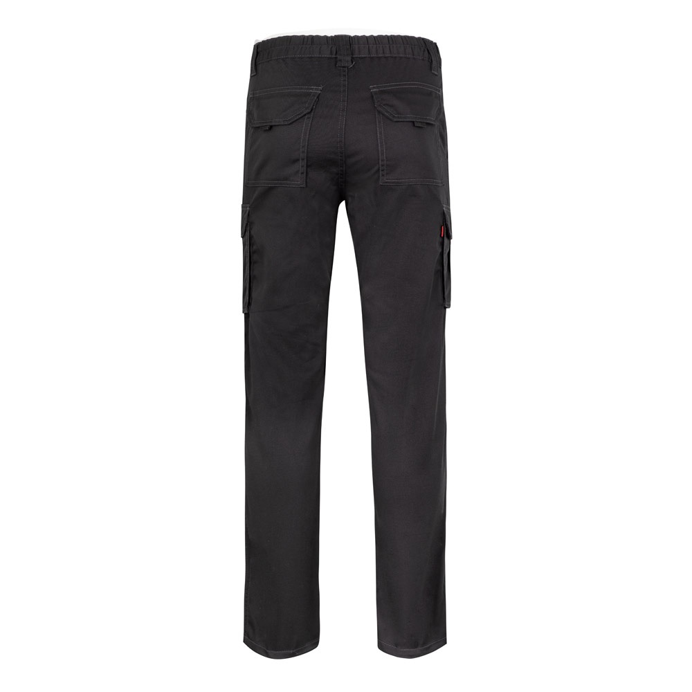 VL LUGH. Pantalón elástico multibolsillos (240g/m²) en algodón (46%), EME (38%) y poliéster (16%)