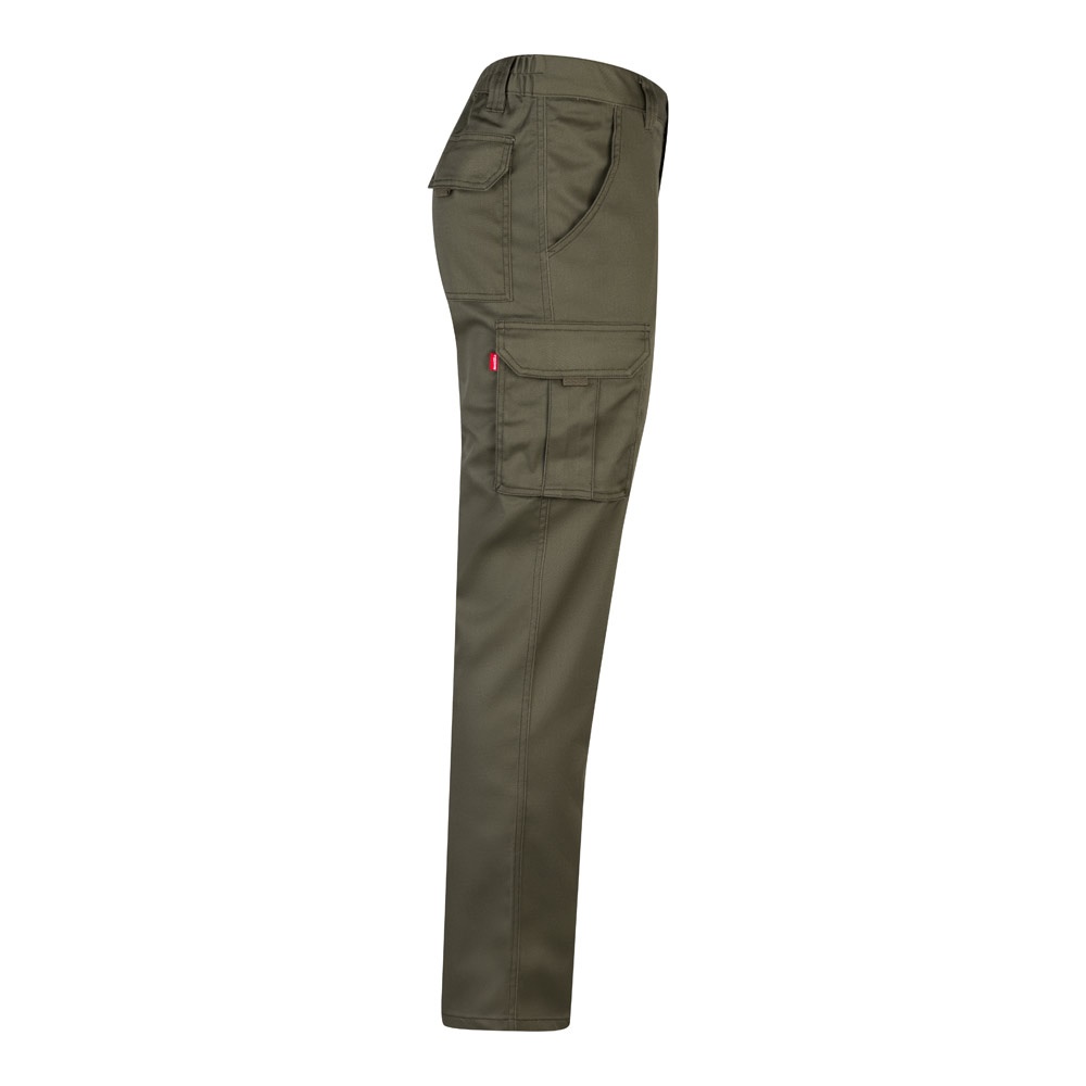 VL LUGH. Pantalón elástico multibolsillos (240g/m²) en algodón (46%), EME (38%) y poliéster (16%)