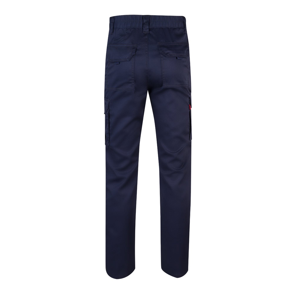 VL LUGH. Pantalón elástico multibolsillos (240g/m²) en algodón (46%), EME (38%) y poliéster (16%)