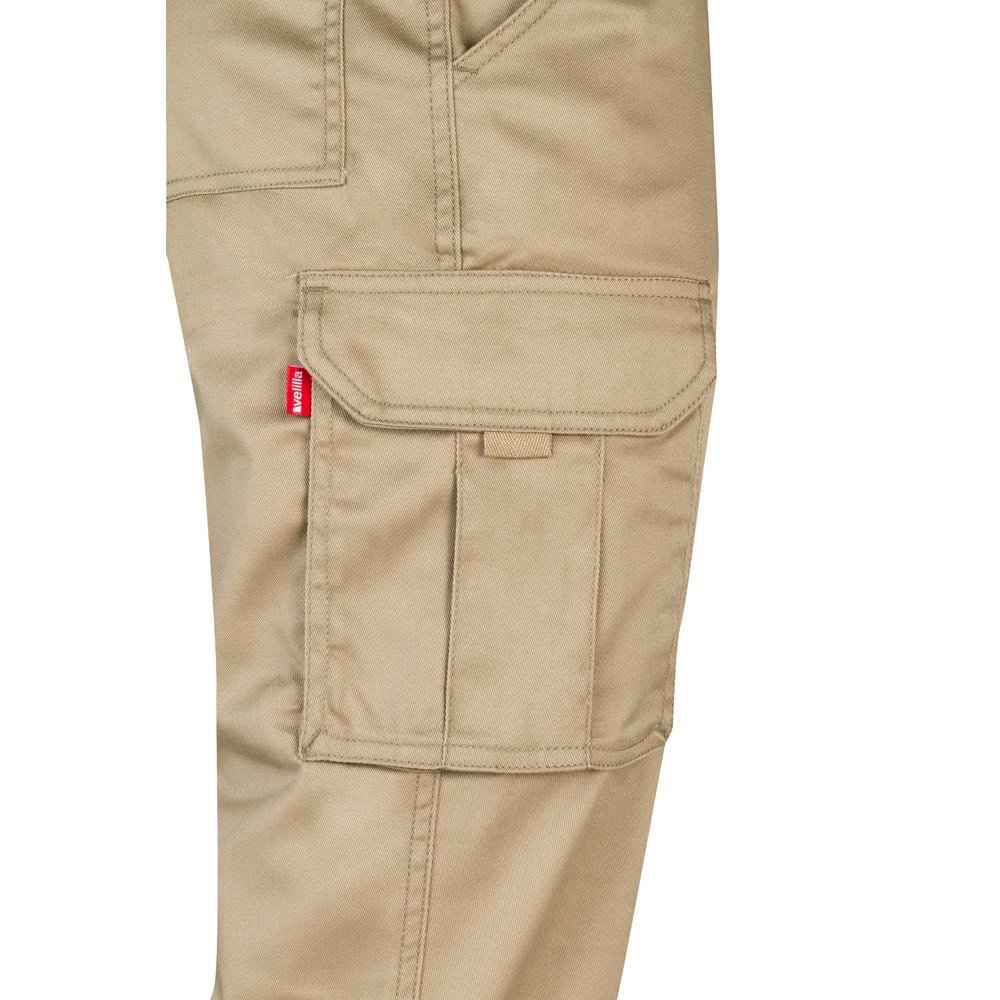 VL PAN. Pantalón elástico multibolsillos (290g/m²), en algodón (46%), EME (38%) y poliéster (16%)