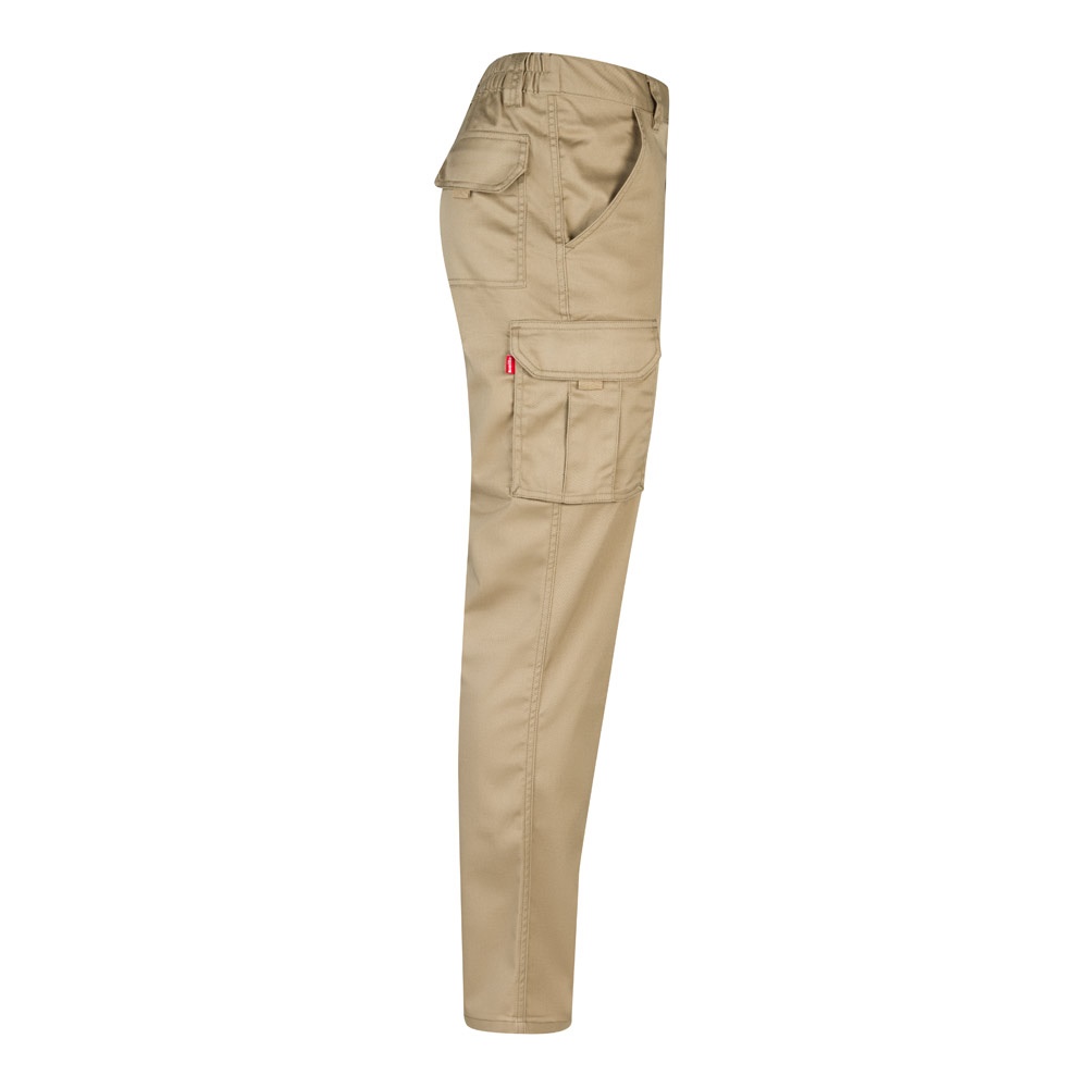 VL PAN. Pantalón elástico multibolsillos (290g/m²), en algodón (46%), EME (38%) y poliéster (16%)