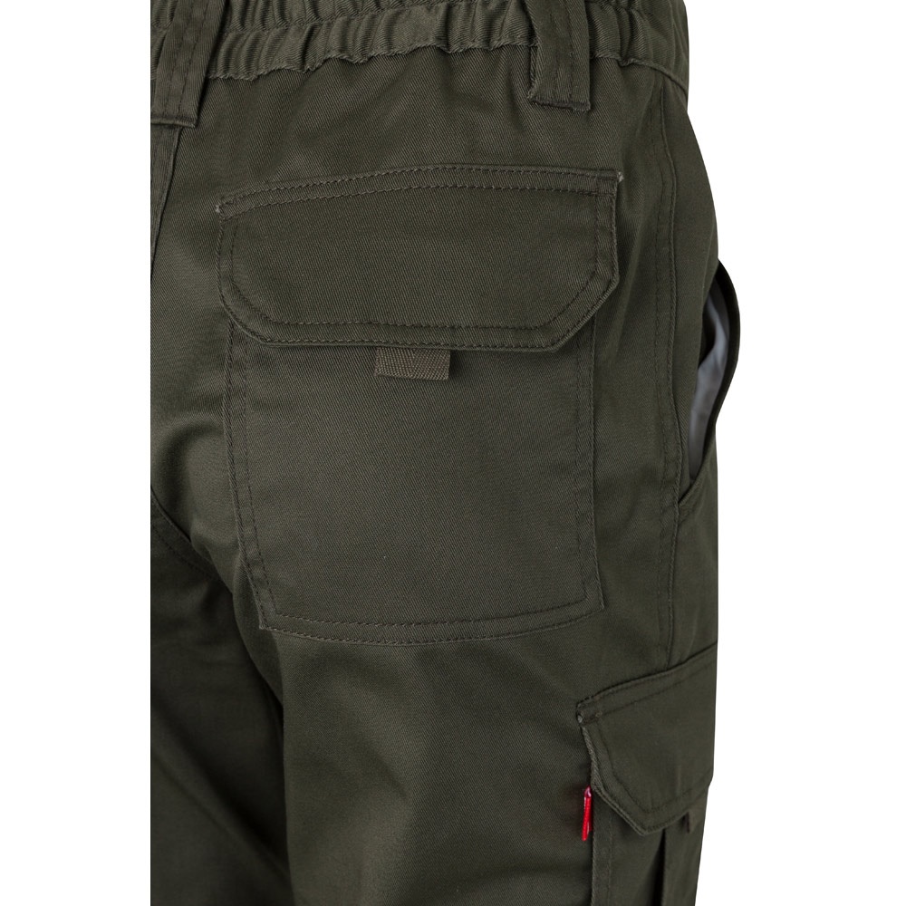 VL PAN. Pantalón elástico multibolsillos (290g/m²), en algodón (46%), EME (38%) y poliéster (16%)