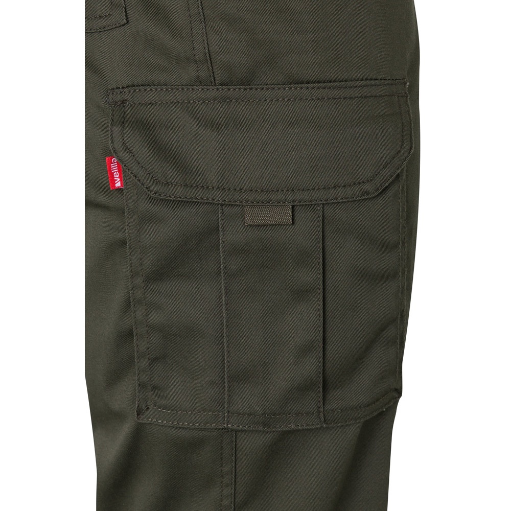 VL PAN. Pantalón elástico multibolsillos (290g/m²), en algodón (46%), EME (38%) y poliéster (16%)
