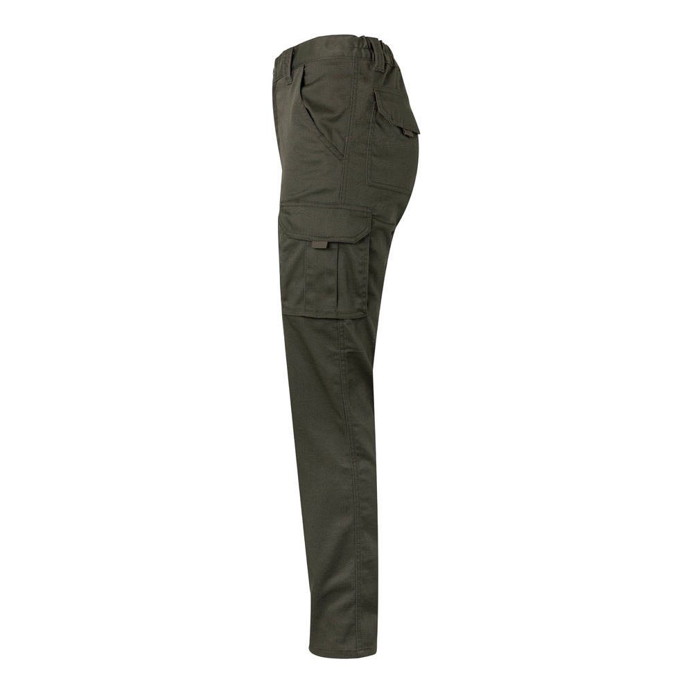 VL PAN. Pantalón elástico multibolsillos (290g/m²), en algodón (46%), EME (38%) y poliéster (16%)