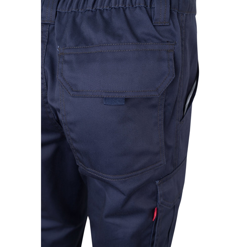 VL PAN. Pantalón elástico multibolsillos (290g/m²), en algodón (46%), EME (38%) y poliéster (16%)