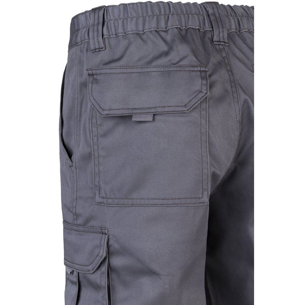 VL PAN. Pantalón elástico multibolsillos (290g/m²), en algodón (46%), EME (38%) y poliéster (16%)