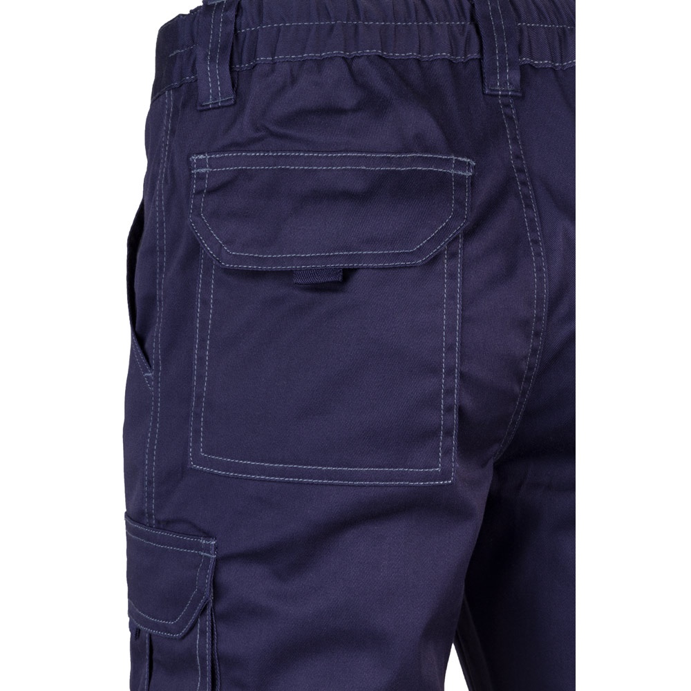 VL PAN. Pantalón elástico multibolsillos (290g/m²), en algodón (46%), EME (38%) y poliéster (16%)
