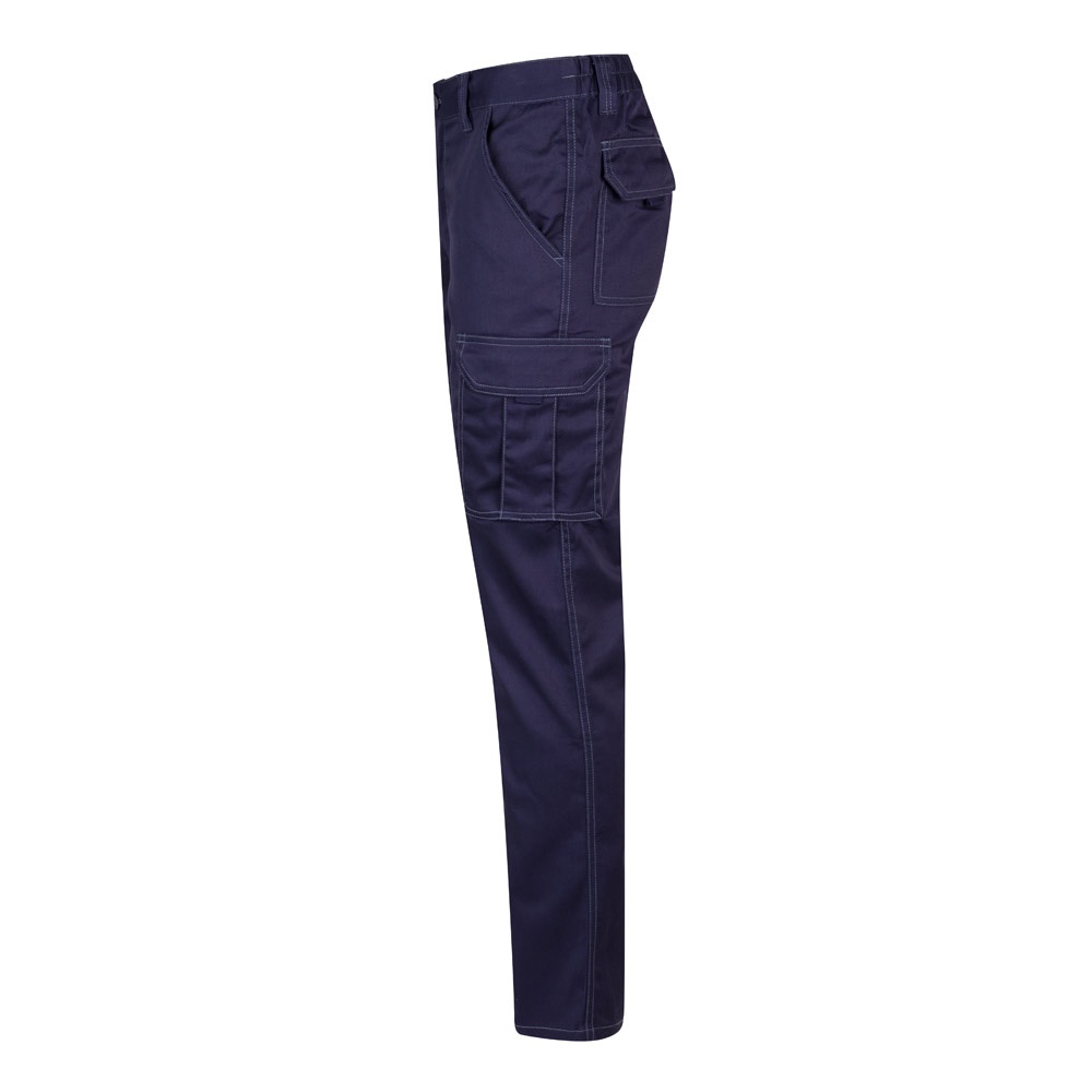 VL PAN. Pantalón elástico multibolsillos (290g/m²), en algodón (46%), EME (38%) y poliéster (16%)