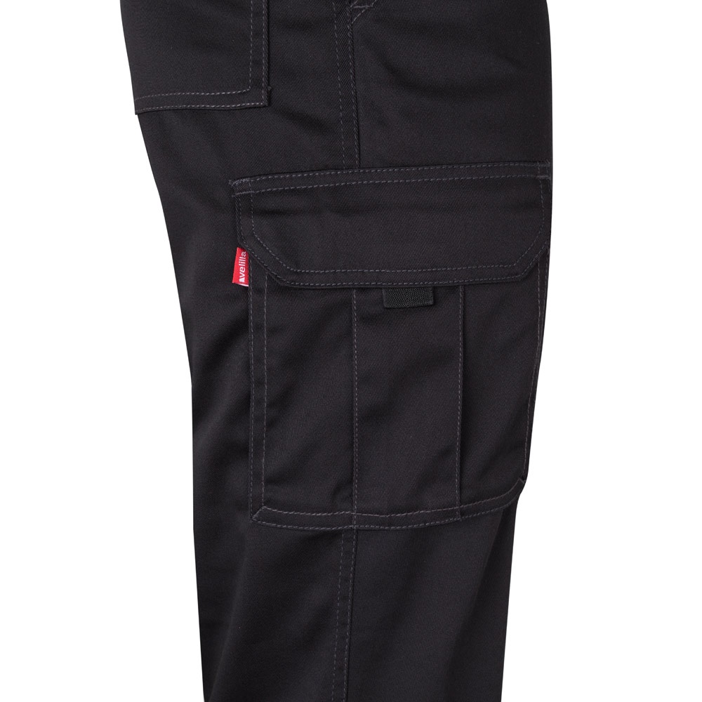 VL PAN. Pantalón elástico multibolsillos (290g/m²), en algodón (46%), EME (38%) y poliéster (16%)