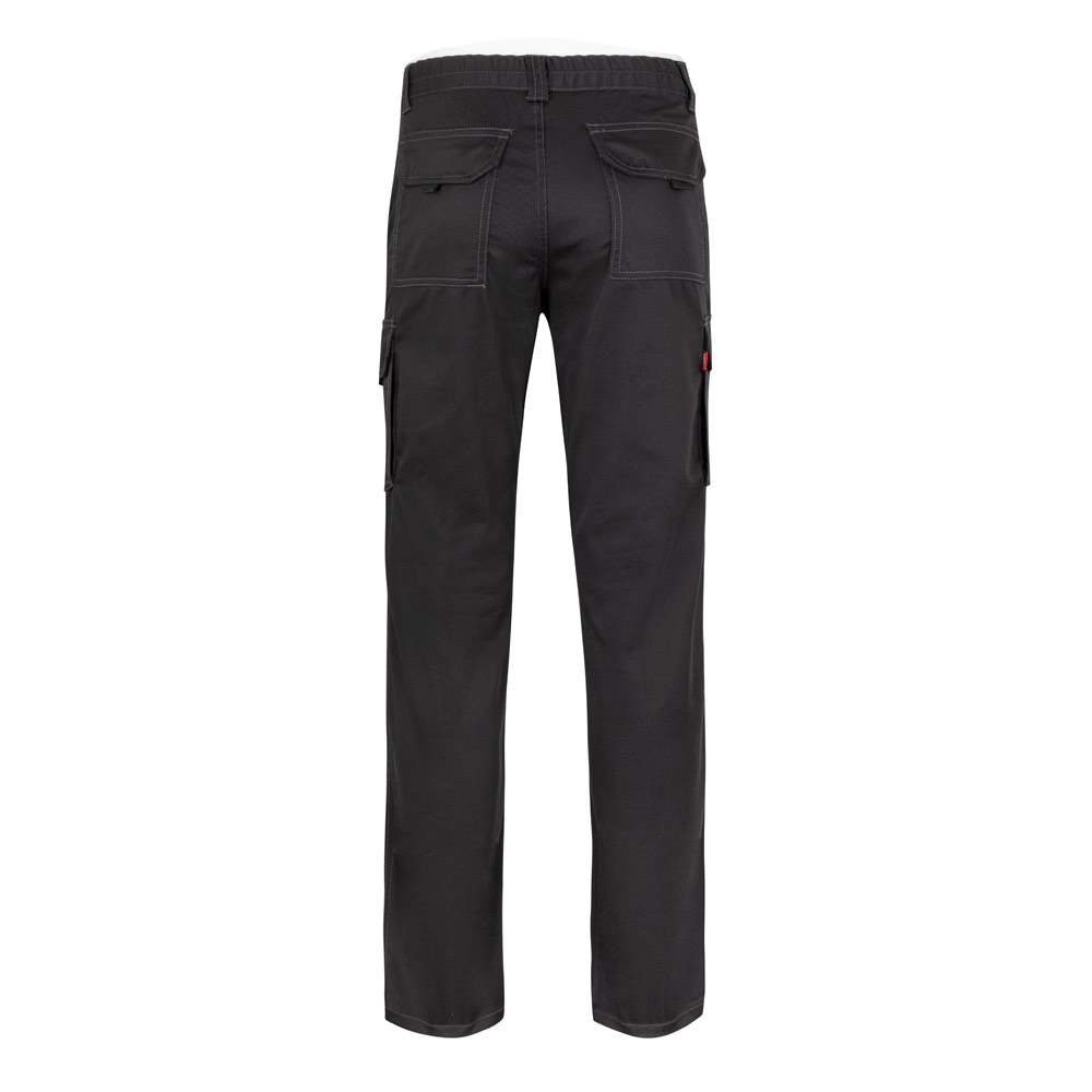 VL PAN. Pantalón elástico multibolsillos (290g/m²), en algodón (46%), EME (38%) y poliéster (16%)