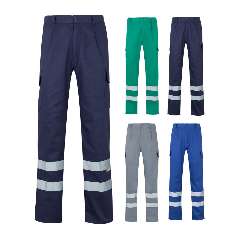 VL ASCLEPIUS. Pantalón multibolsillos de sarga (200g/m²), en algodón (35%) y poliéster (65%)