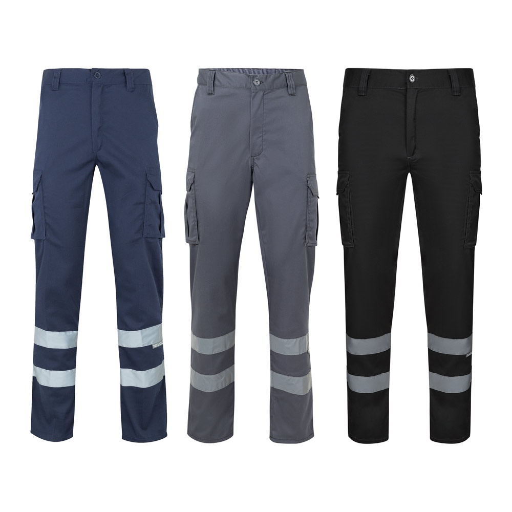 VL DIONYSUS. Bermudas multibolsillos bicolor (210 g/m²), en algodón (20%) y poliéster (80%)