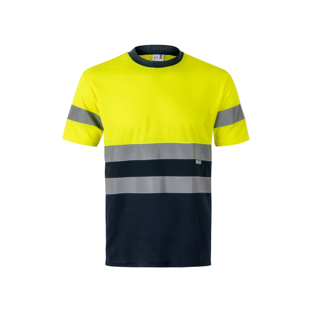 VL BRAHMA LARGE. Camiseta técnica bicolor ojo de pájaro (140g/m²), en poliéster (100%)