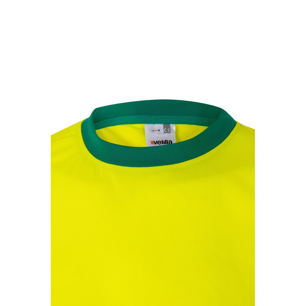 VL BRAHMA LARGE. Camiseta técnica bicolor ojo de pájaro (140g/m²), en poliéster (100%)