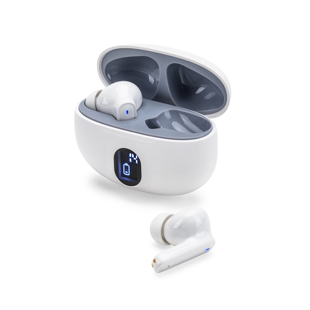 CAETANO. Auriculares inalámbricos con 4 horas de autonomía en ABS reciclado (100% rABS)
