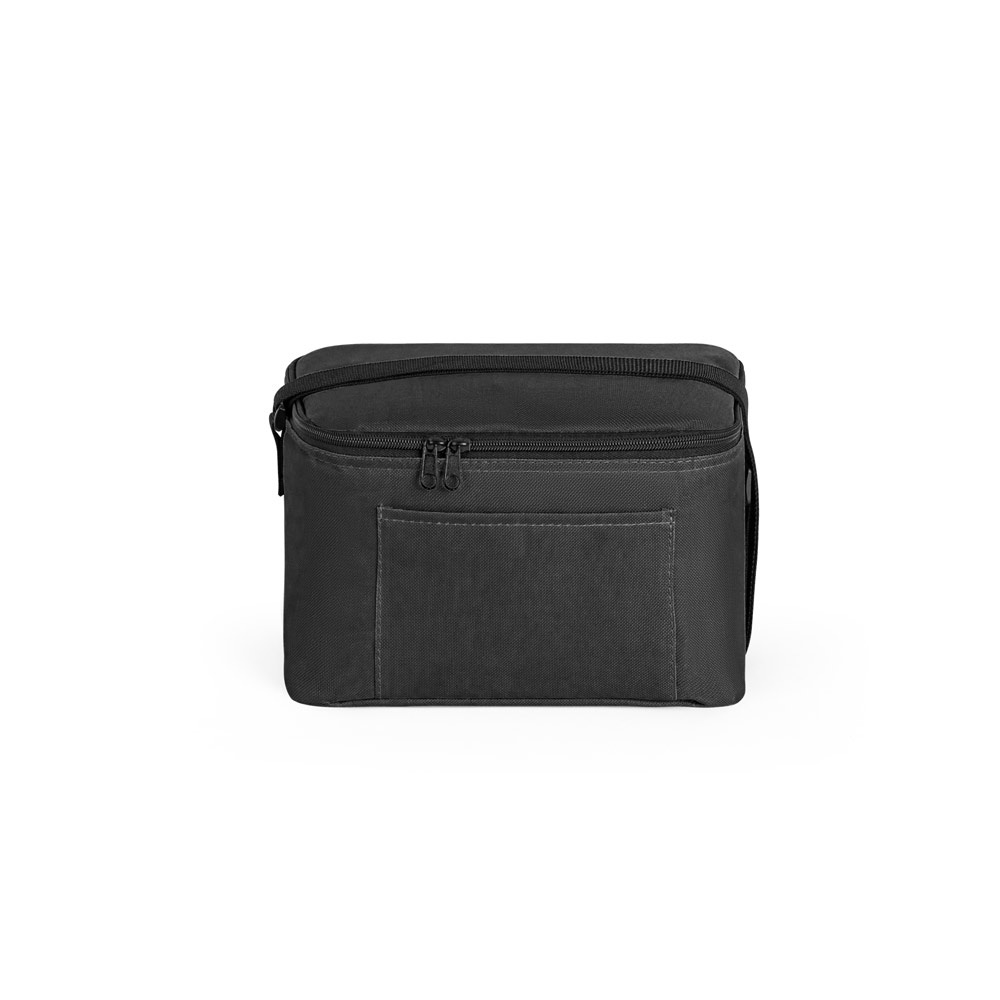 CANCUN. Bolsa térmica de poliéster reciclado 600D con correa de cincha ajustable
