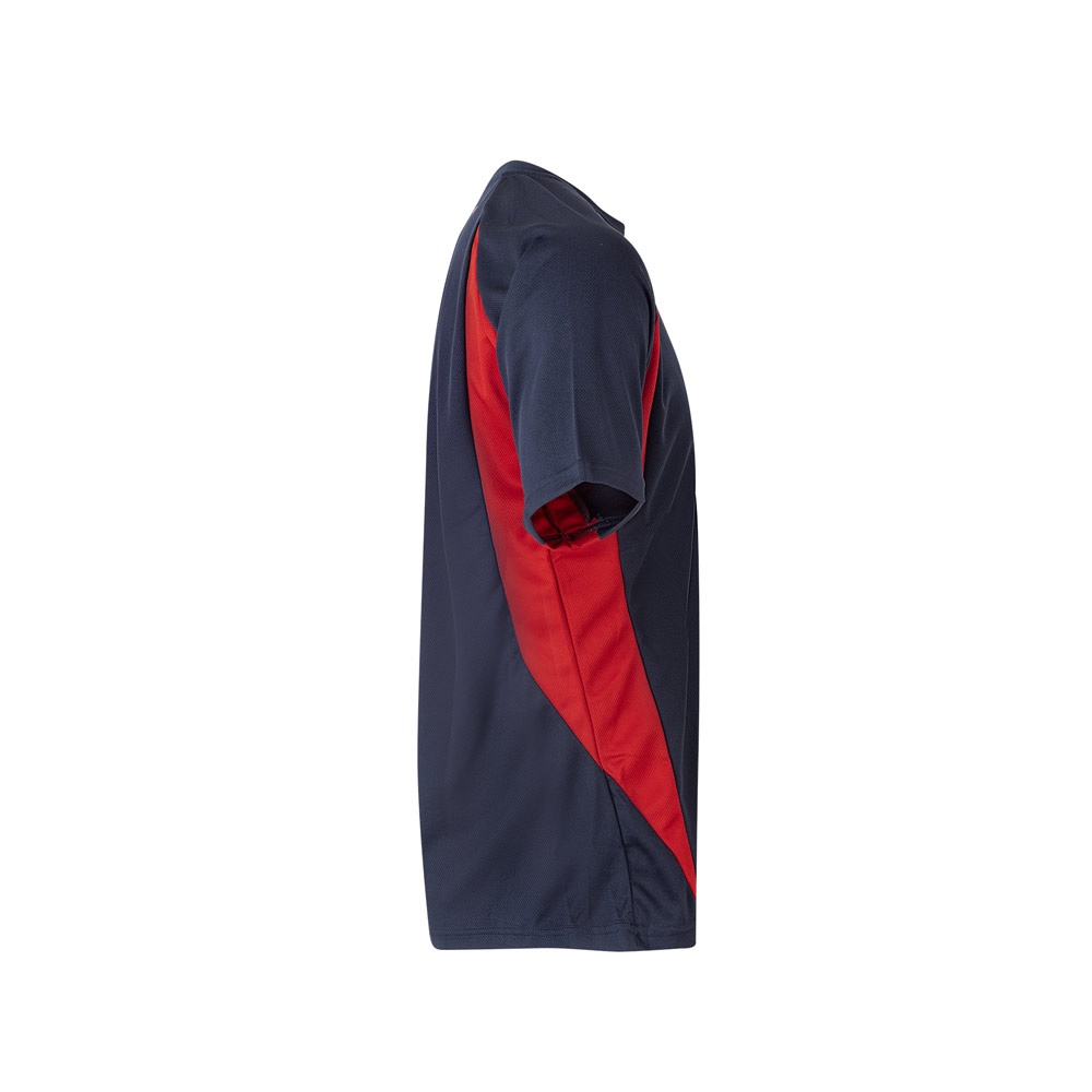 VL SLAYER. Camiseta técnica ojo de pájaro bicolor (160g/m²), en poliéster (100%)