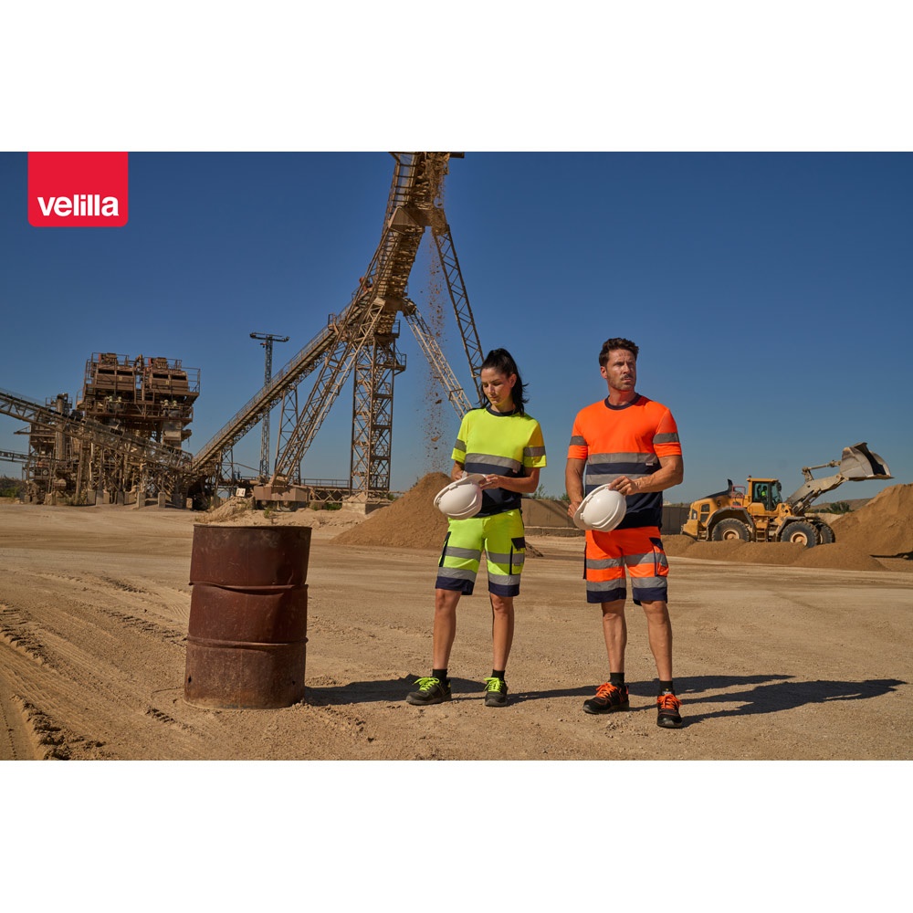 VL BRAHMA. Camiseta técnica bicolor ojo de pájaro (140g/m²), en poliéster (100%)