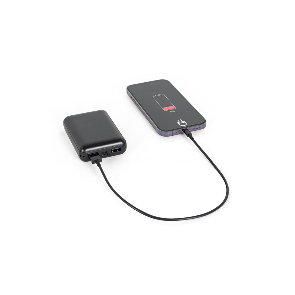 LEAKEY 10. Batería externa de 10'000 mAh en ABS reciclado (100% rABS