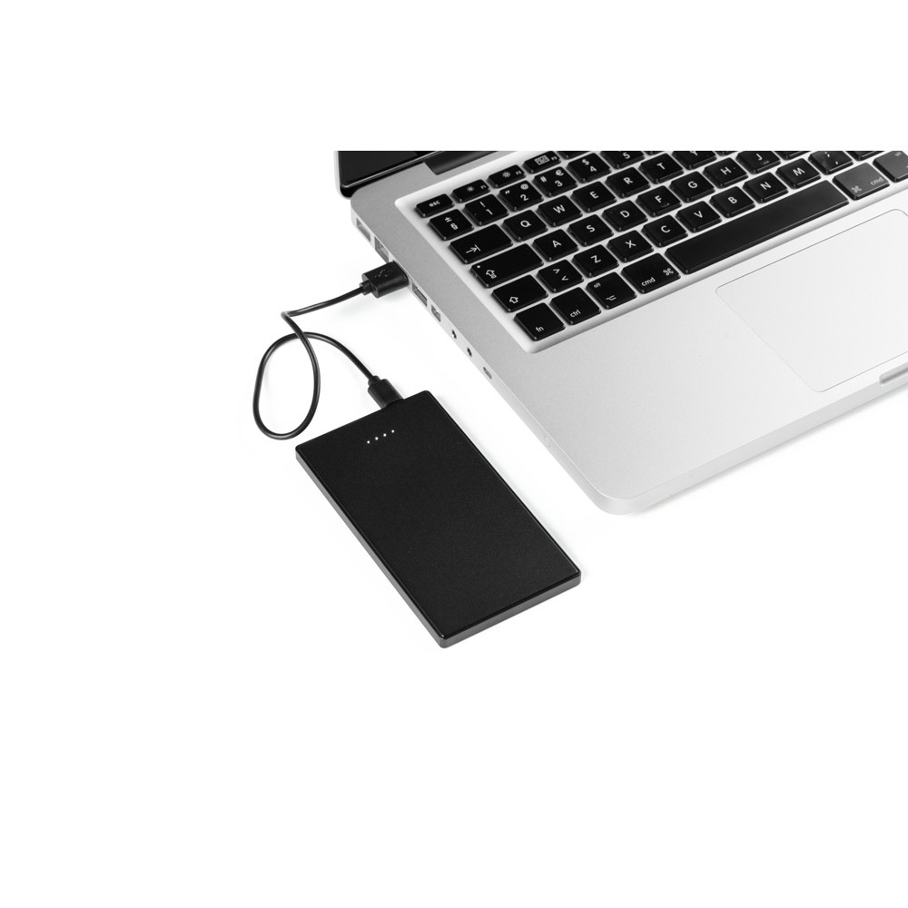 DENNING. Batería externa fina de acero inoxidable de 5000 mAh