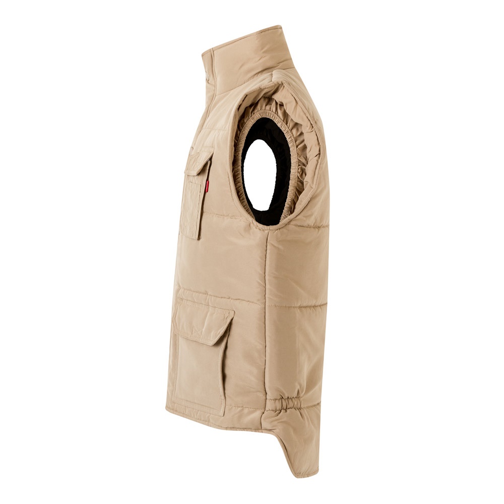 VL MEFITIS. Chaleco acolchado multibolsillos (220g/m²), en poliéster (100%)