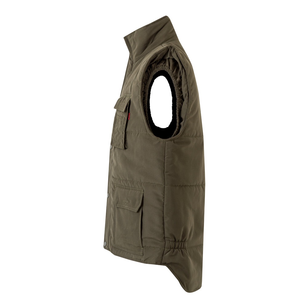 VL MEFITIS. Chaleco acolchado multibolsillos (220g/m²), en poliéster (100%)