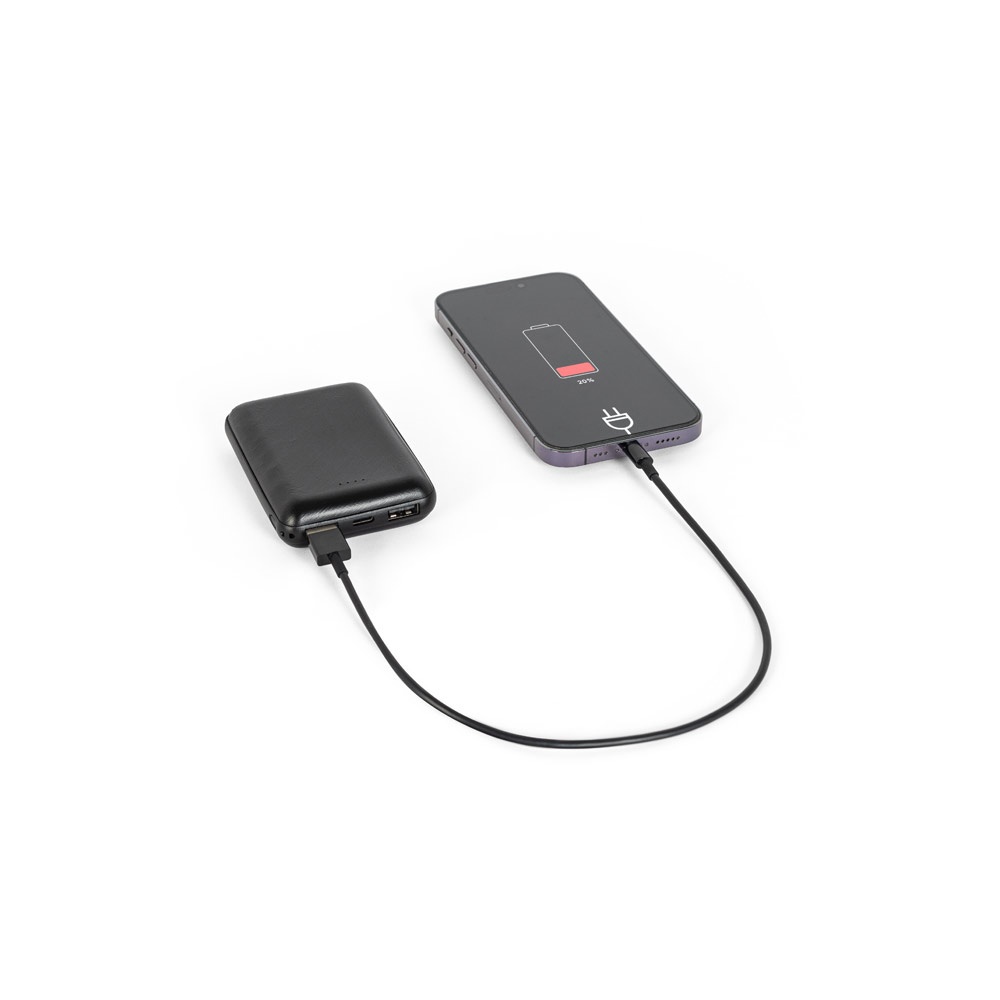 LEAKEY 8. Batería externa de 8'000 mAh en ABS reciclado (100% rABS)